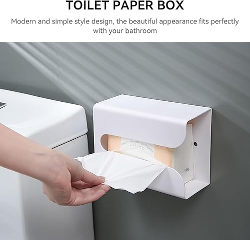 Couvercle de boîte à mouchoirs Distributeur de Porte-Serviettes de boîte de mouchoirs muraux Auto-adhésif pour Table et Armoire de Cuisine et Mur, vers Le Haut ou vers Le Bas(Blanc) - Nail Gallerys