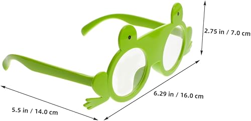 TOYANDONA lunettes de fête des animaux robe de soirée lunettes drôles lunettes de soleil enfant en bas âge Lunettes de soleil grenouille lunettes d'animaux lunettes de comédie Plastique Vert - Nail Gallerys