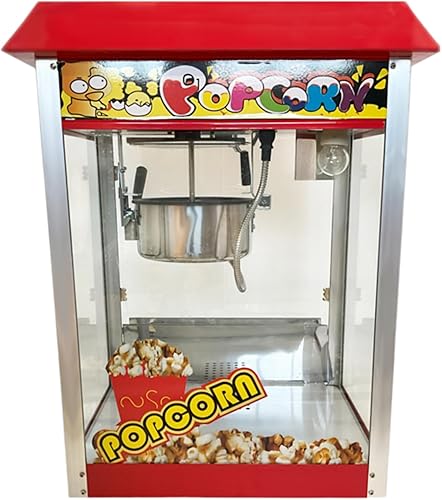 Machine à Pop Corn Professionnelle – Acier Inoxydable, 1440W, Capacité 200g par Opération – Idéale pour Cinémas, Événements et Fêtes Foraines - Nail Gallerys