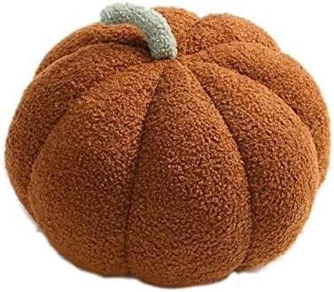 SZETOSY Coussin décoratif en forme de citrouille pour la maison, le jardin d’enfants, la photographie, Halloween, 20 cm, Marron - Nail Gallerys
