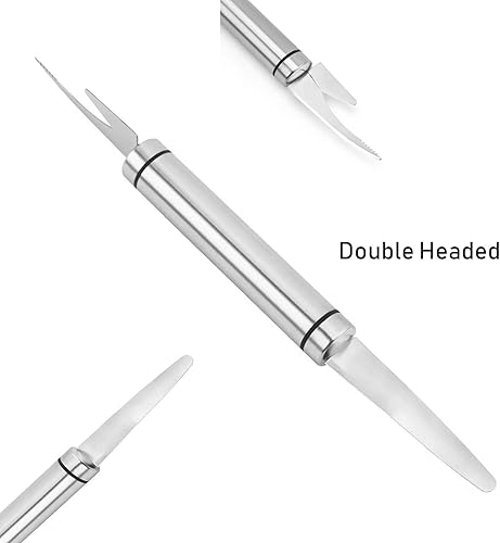 2 pièces Nettoyeur de crevettes et Décortiqueur de crevettes en acier inoxydable Deveiner Couteau à décortiquer les crevettes pour langoustes Homard Décortiqueur de crevettes - Nail Gallerys