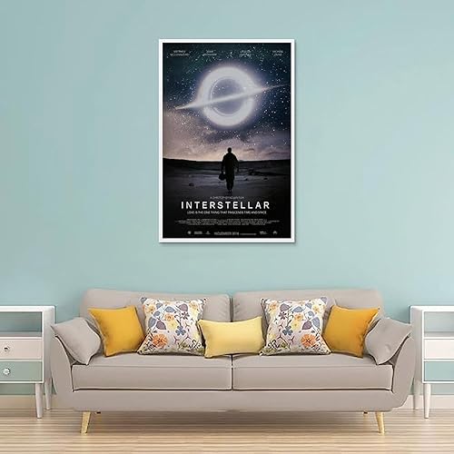 Eiebate Interstellar Poster de film classique de science-fiction sur toile - Décoration murale pour chambre à coucher - 30 x 45 cm - Nail Gallerys