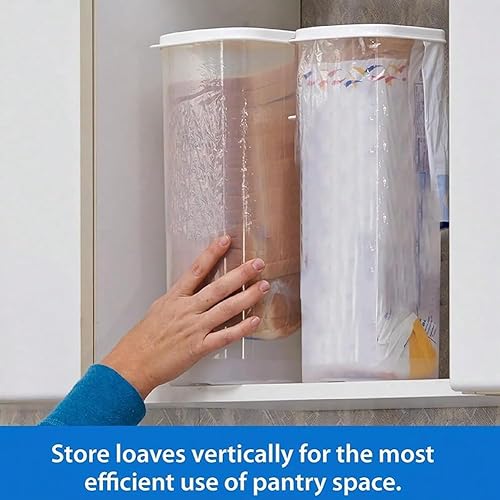 Barfeery Boîte à Pain Transparente en Plastique pour Conserver Les Toasts Frais avec Couvercle, Bac à Pain, Récipient de Stockage du Pain, A - Nail Gallerys