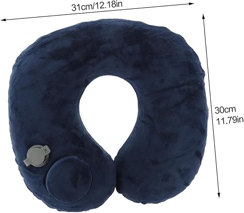 ULDIGI Coussin de Voyage Gonflable U Oreiller Cervical Ergonomique pour Avions Trains Bureau Facile à Transporter - Nail Gallerys
