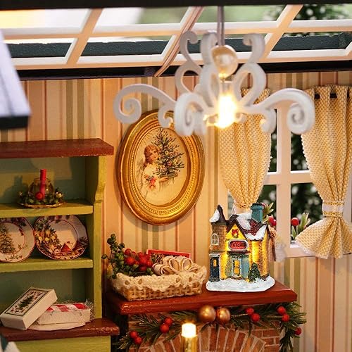 Bseical Village De Noel Lumineux, Maison De Noël Lumineuse, Village De Noël Personnage Lampe Multicolore Déco Noel Miniature Interieure (6pc Set, 4 * 6.5 * 9cm) - Nail Gallerys