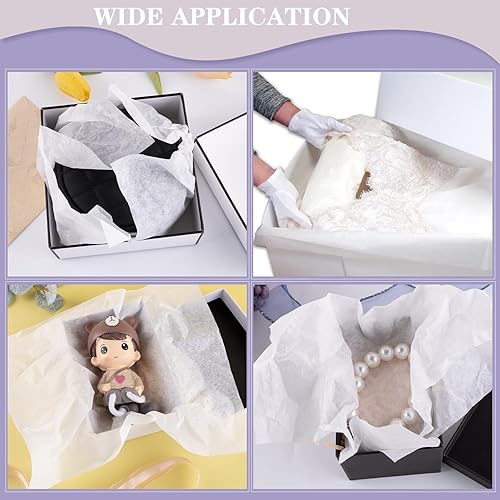 LINECO - Unbuffered Acid-Free Tissue Paper, 30x40', Pack of 12. - Nail Gallerys