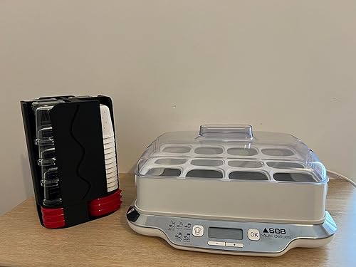 Rangement pour 12 Pots, 12 couvercles et 12 Paniers « fromage blanc » Yaourtière SEB Multidélices - Nail Gallerys