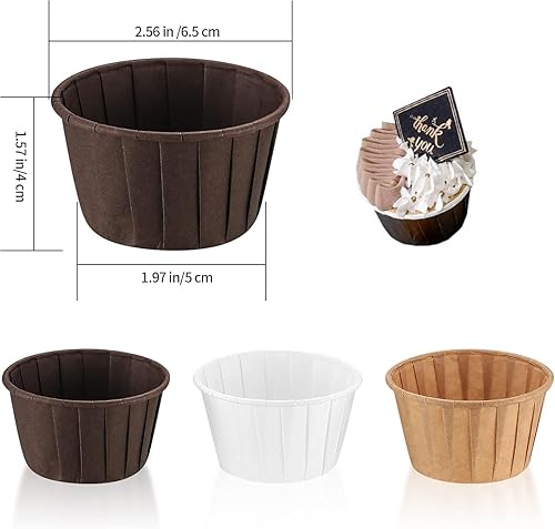 Zhenghebuy 150 Pièces Caissettes Cupcake Cupcake,Caissettes de Pâtisserie,Imperméable et Résistant à l'huile Caissettes Muffins en Papier pour Mariage,Dessert,Anniversaire - Nail Gallerys