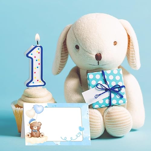 Marque-place Baptême anniversaire pour fille, 50 Marques place table mignon ours original pour événements, marque place décorations table baptême cérémonie communion confirmation (Rose) - Nail Gallerys