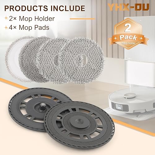 Lingettes avec support de rechange Accessoires pour Dreame L10s Pro Ultra Heat/L10s Ultra Gen2/X30 Ultra/X40 Ultra/L20 Ultra/X40 Master/L40 Ultra,pour Mova E30 Ultra Plaque d'essuyage Pièces détachées - Nail Gallerys