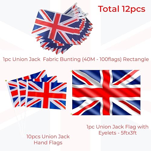 Trimming Shop Lot de 60 serviettes jetables en papier Motif Union Jack 33 cm x 33 cm - Nail Gallerys