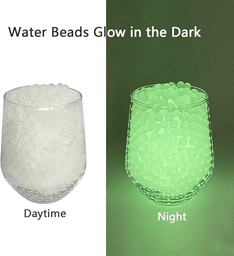 KONFEN Perles d'eau, env. 5000 Perle d'eau Bille d'eau, 7-8mm Perle Eau Water Beads Décoration 60g pour Vase Decoratif, Billes Hydrogel - Nail Gallerys