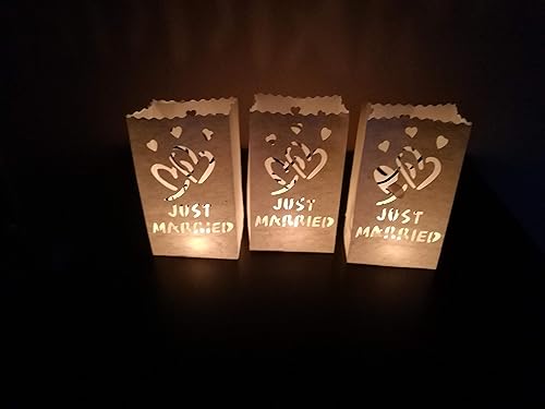 Lot de 10 sacs lumineux en papier pour bougies chauffe-plat, lanternes blanches, bougeoirs, bougeoirs, bougeoirs, décoration de mariage - Nail Gallerys