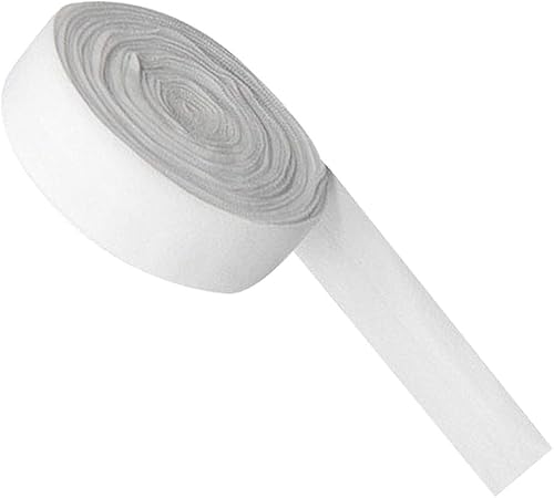 F Fityle 2 Cm élastique Plat Biais Liaison Ruban Artisanat Vêtements Couture Corde Tressée 10.9 Yard - Blanc - Nail Gallerys