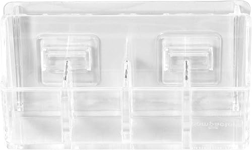 Compactor Home RAN7155 Grand Casier avec 2 Compartiments Transparent 10 x 5,1 x 12 cm - Nail Gallerys