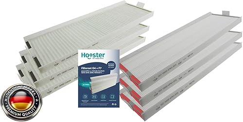 Hooster Lot de 3 filtres compatibles avec Zehnder ComfoAir Q350 (pas ComfoAir 350) / Q450 / Q600 | 3 filtres G4 + F7 - Nail Gallerys