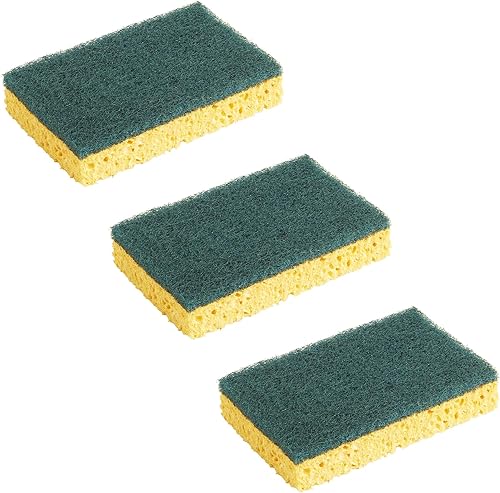 SPONTEX - Gratte-Eponge Longue Durée - 3 éponges grattantes vertes - 2x plus durable - Nail Gallerys
