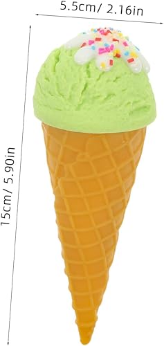 OUNONA Modèle De Cornet De Glace Artificiel Accessoire De Décoration Réaliste pour Magasins Et Cafés Prop De Photographie Et Jouet De Simulation - Nail Gallerys