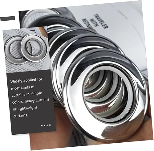 Mobestech 4Pièces Œillets Métalliques Acier Inoxydable pour Rideaux Accessoires de Draperie Universels Faciles à Installer - Nail Gallerys