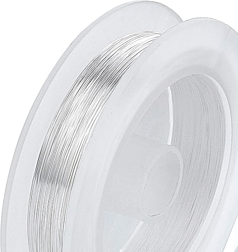 BENECREAT 0.2mm(calibre 32) fil de cuivre résistant au ternissement 160m bijoux en argent fil de perles pour l'artisanat perles fabrication de bijoux - Nail Gallerys