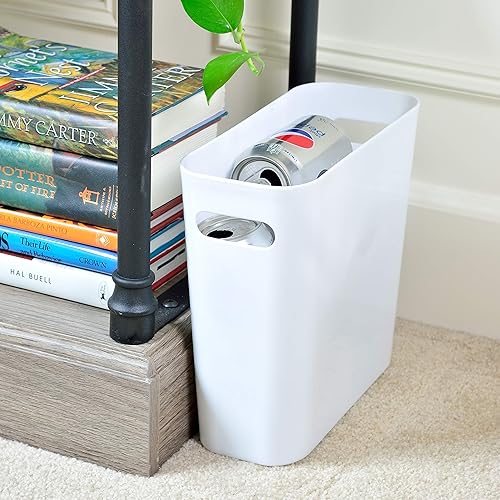 Youngever Poubelle pour Cuisine, Salle de Bain, Bureau 5.5L (Blanc) - Nail Gallerys