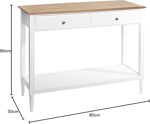Atmosphera - Console Solen - Blanc et Bois - Nail Gallerys