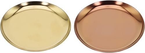 Assiette décorative chic en acier inoxydable pour ranger vos précieux bijoux (coloré) - Nail Gallerys