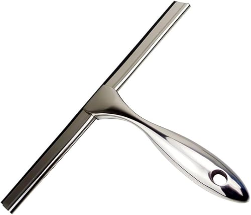 Gazechimp Raclette de Douche Raclette de Vitre en INOX pour Nettoyage de Salle de Bain Fenêtre - Nail Gallerys