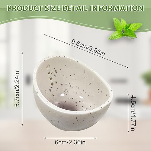 SPERMUOY Pottery Herb Stripper Bowl, Grattoir à herbes en poterie, ustensiles de cuisine pour enlever les feuilles - Nail Gallerys