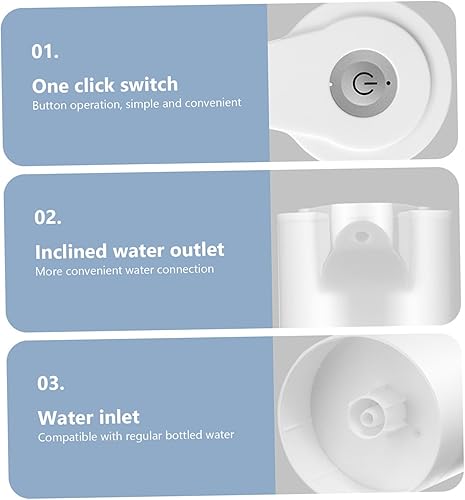 ISOYTERO Pompes à Eau Pompes à Eau sûre pour Table Faible Bruit USB USB Dispensateur Automatique Accessoires de Sable pour Enfants - Nail Gallerys