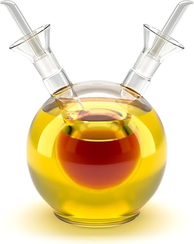 Balvi - huilier Double Sfera. Huillier et vinaigrier sphérique de 125 ML en Verre. Système Anti-goutt - Nail Gallerys