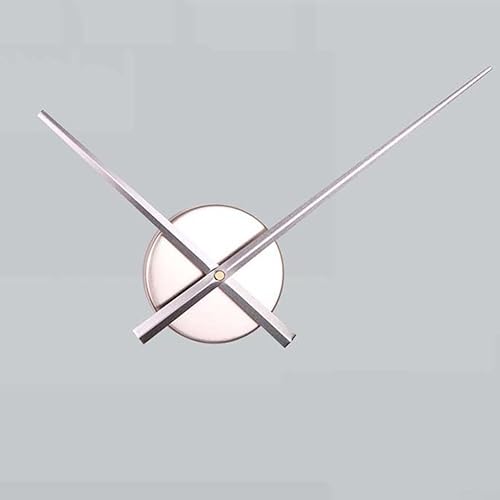 Gbtdoface Horloge murale 3D à faire soi-même, grandes aiguilles d'horloge murale, accessoire de mécanisme d'horloge à quartz (argenté) - Nail Gallerys
