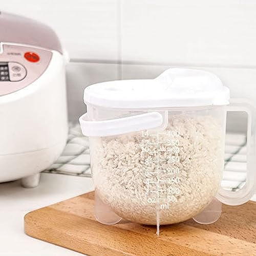 Laveuse à Riz, Bol de Lavage de Riz à Grain de Quinoa en Plastique avec échelle, Passoire à Pâtes aux Fruits et Légumes, Passoire de Cuisine avec Poignée - Nail Gallerys