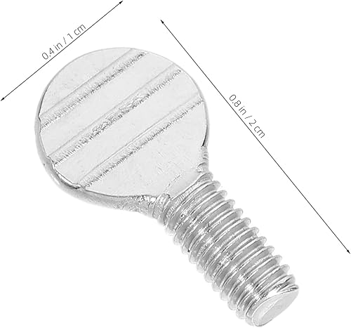 Milisten Lot de 10 vis à brochettes à rôtir en acier inoxydable, vis pour friteuse à air portable, vis à brochettes en métal, réutilisables, pour barbecue, vis pour fours - Nail Gallerys