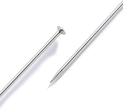 Prym 024164 Épingles à piquer, 0,60 x 34mm, argenté, 500g, boîte en Carton - Nail Gallerys