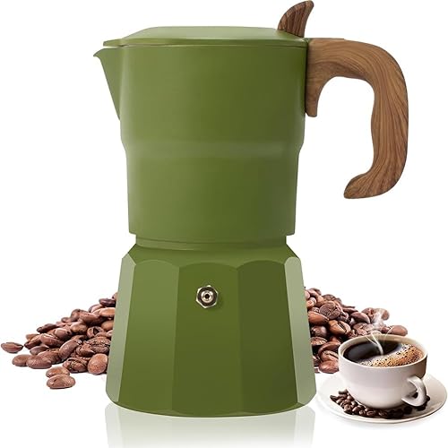 ANNJUC Machine à et machine à café pour cuisinière, cafetière italienne classique, cafetière à moka, style ancien, cafetière à moka - Nail Gallerys