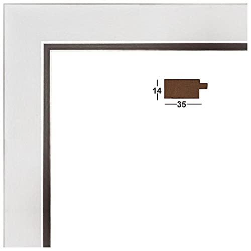 Cadre Photo sur Mesure 31x46 cm ou 46 x 31 cm Cadres Noir, 2 cm de Largeur - Nail Gallerys