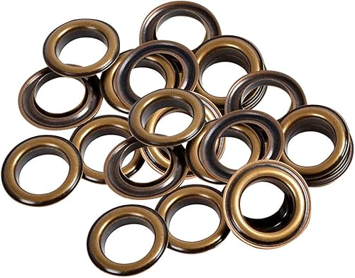 100 x 14mm Bronze Métal Oeillets Avec Rondelles pour Bannières Et Cuir Loisirs Créatifs - Passages Ajouter Rubans, Laçage Tissu En Art Couture Projets - Idéal Sacs, Vêtements Scrapbooking - Nail Gallerys