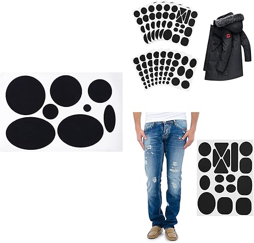 JUNNASALIKER Patchs de réparation autocollants en nylon multifonctionnels pour réparation de doudoune - Nail Gallerys