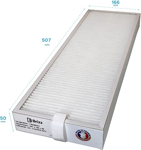 BRIZZ - Filtre Compatible VMC WS320/470 MAICO - Contenu : 1 G4 (épaisseur 50mm) - Nail Gallerys