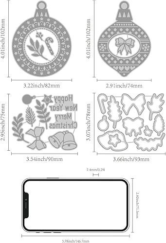 INFUNLY Lot de tampons et matrices de découpe en silicone pour la fabrication de cartes, les mots, les pochoirs de découpe en forme de feuille pour le bricolage, le papier décoratif, le gaufrage - Nail Gallerys