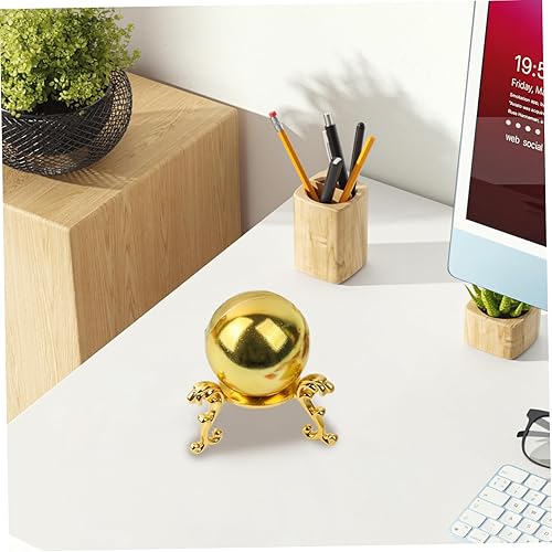 Hperu 2PCS Metal Egg Stands Dorving Affichage de piédestal pour Boules de Cristal, sphères, œufs Pâques, Support Robuste doré pour Globe ou Pierres - Nail Gallerys