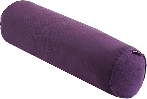 Colcolo Oreiller de traversin de cou rouleau doux creux coton confortable oreillers cylindriques confort oreiller de cou rond pour chaise lit colonne, Bleu - Nail Gallerys