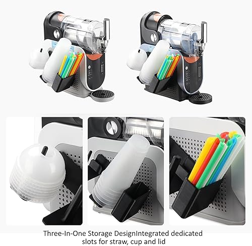 Organisateur de Gobelets pour Ninja SLUSHi Machine à Boissons Glacées, 3-en-1 Support Latéral pour Gobelets, Couvercles et Pailles, Accessories pour Ninja Slushie Machine FS301EU - Nail Gallerys