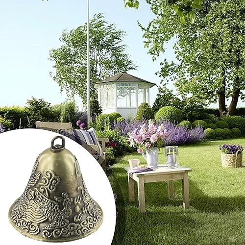 Besttoolifes Carillon éolien en laiton de style antique, cheval, vache, mouton, chien, pour décoration de jardin, 6 x 6 cm - Nail Gallerys