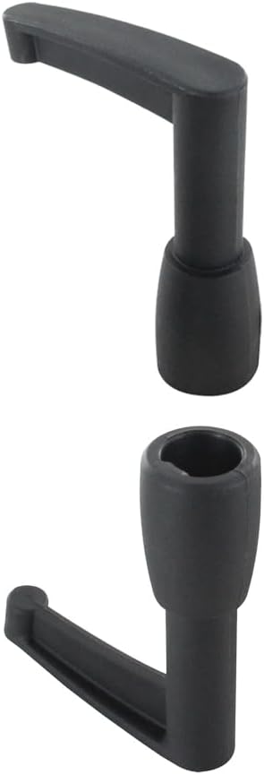 Lot de 2 Embouts d'Espagnolette - Haut et Bas - Composite Noir - pour Tringle Barre de Volet Battant - Fabrication Française - Embout pour Volet Battant Bois PVC ou Aluminium - Nail Gallerys