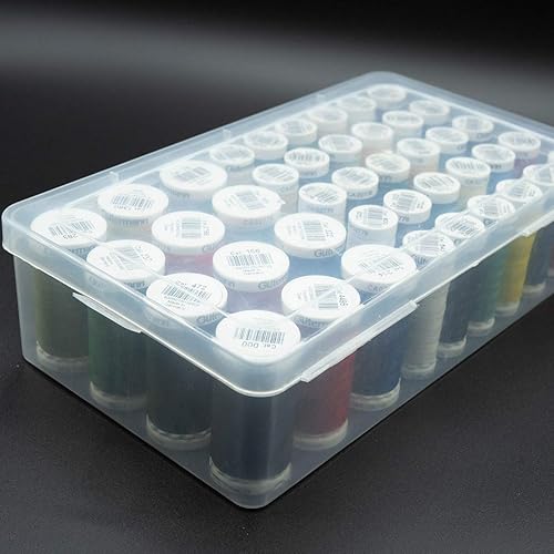 Lot de 2 boîtes de fil à coudre pour fil à coudre - Boîtes de rangement pratiques pour ranger les bobines de fil, bobines de fil et fil à coudre - jusqu'à 84 bobines - Nail Gallerys