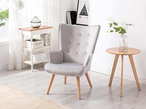 Vente-unique - Fauteuil en Velours Rose VATELY - Scandinave - Nail Gallerys