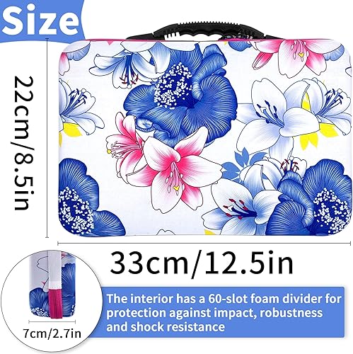 VAIIEYO Boite de Rangement Diamond Painting, Portable Pratique étui de Bijoux Perles Anneaux, 60 Emplacements Diamant Painting Accessoires pour Peinture Diamant 5D Complet Broderie Diamant Painting - Nail Gallerys