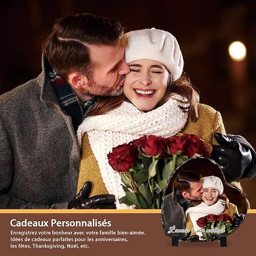 ALBK Cadeau Personnalisé Photo – Cadre Photo Personnalisé, Ardoise Personnalisée Photo, Cadeau pour Femme, Homme, Maman, Papa, Couple, Cadre Personnalisé, Cadeau pour Noël, Anniversaire, Mariage - Nail Gallerys